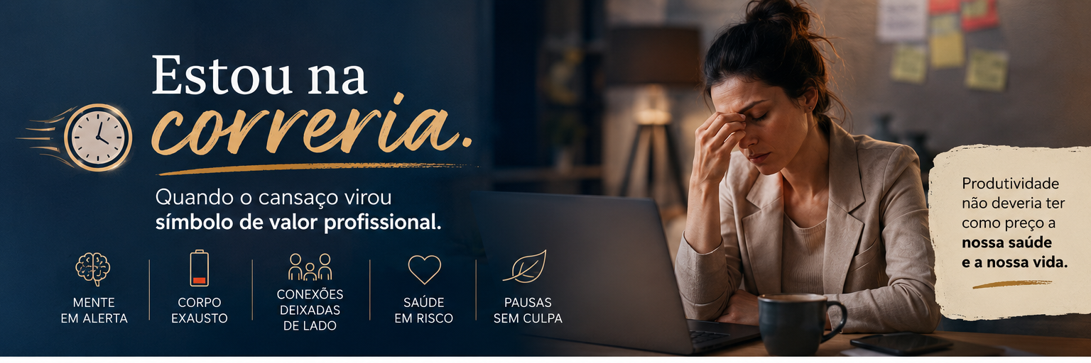 “Estou na correria.” Quando o cansaço virou símbolo de valor profissional.
